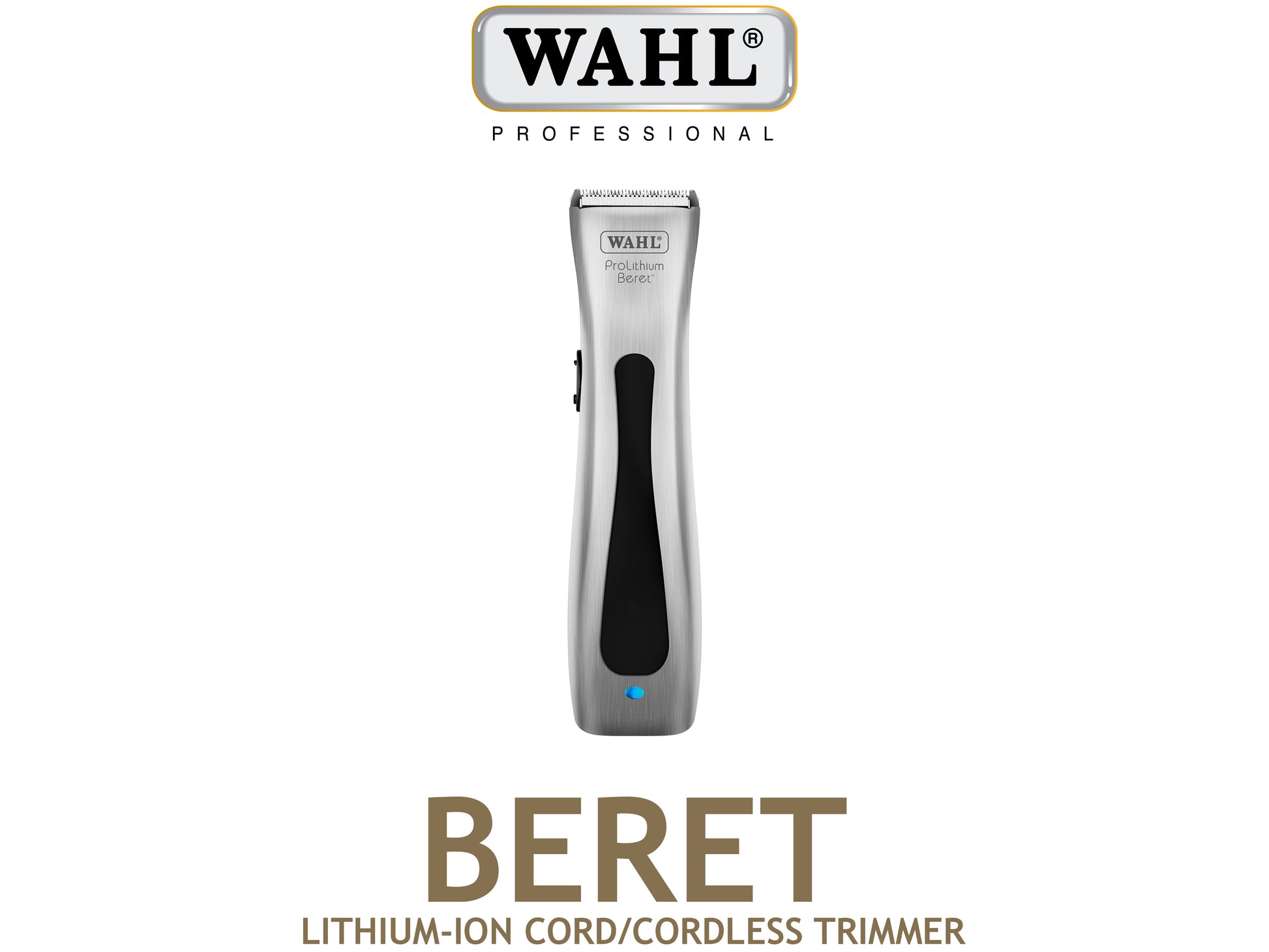 Wahl Professional Beret Lithium-Ion Cord/Cordless Trimmer, Official NZ Wahl Stockist, Wahl Pro AU/NZ, Wahl Clippers, Wahl Trimmers, Wahl Shaver, Wahl Grooming, Wahl Spare Parts, Wahl Accessories, Mens Grooming, Barber Suppliers, Silver Bullet