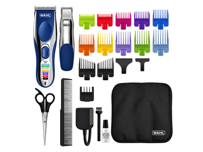 WAHL Color Pro Cordless Combo, 23pc Colour-Coded Haircutting Kit