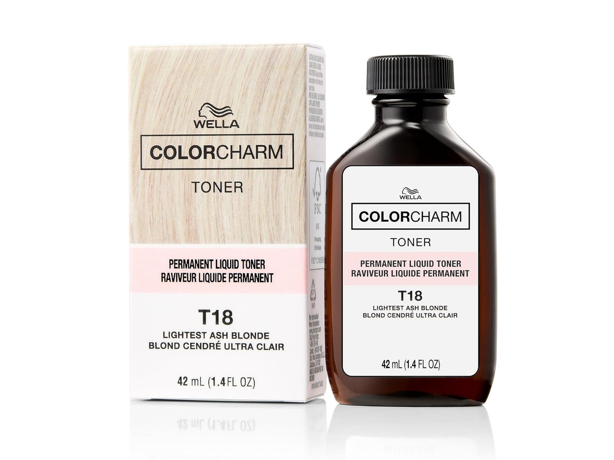 Wella Colour Charm Permanent Toner - #T18 Lightest Ash Blonde 'White Lady'