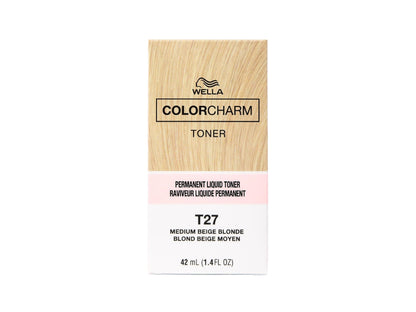 Wella Colour Charm Permanent Toner - #T27 Medium Beige Blonde