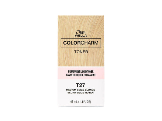 Wella Colour Charm Permanent Toner - #T27 Medium Beige Blonde