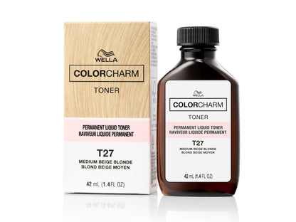 Wella Colour Charm Permanent Toner - #T27 Medium Beige Blonde