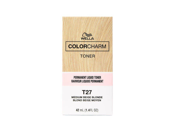 Wella Colour Charm Permanent Toner - #T27 Medium Beige Blonde