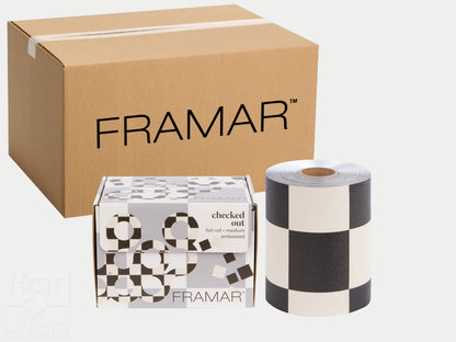 Framar Checked Out Embossed Roll Foil 97.5m (320ft) (12pc CARTON)