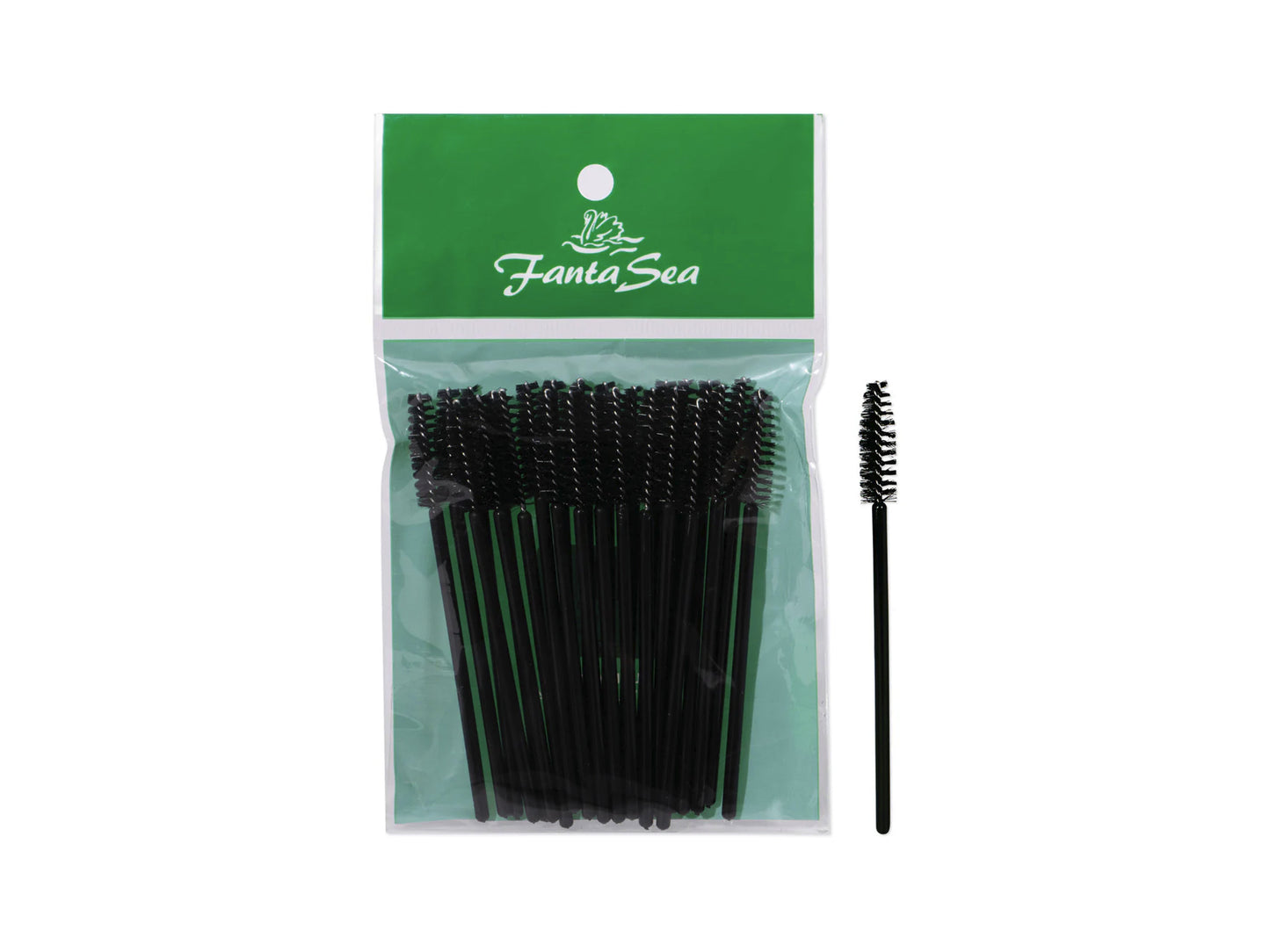 Fanta-Sea Disposable Mascara Brushes - Spoolies Black 25 Piece Pack, Ideal For Make Up Artists - Disposable Mascara Wands, Spoolies, Maintain False Lashes With Spoolies, MUA Tools, Wedding Make Up Essentials, NZ Hair And Beauty Supplies, Professional Salon Supplies NZ