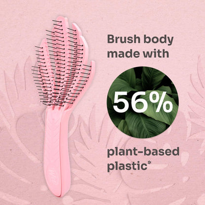 Wet Brush Go Green Curl Detangler Pink, Wetbrush Curly Hair Brush With Flexible Bristles And Brush Fingers To Gently Loosen Tangles I Curly Hair Without Tugging Or Damage, Wet Brush Go Green Brush - Brush Body Made ith 56% Plant Based Plastic, Curly Hair Brush, Wet Brush NZ, Salon Essentials, NZ Salon Supplies