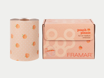 Framar Peach Please Embossed Roll Foil 97.5m (320ft)