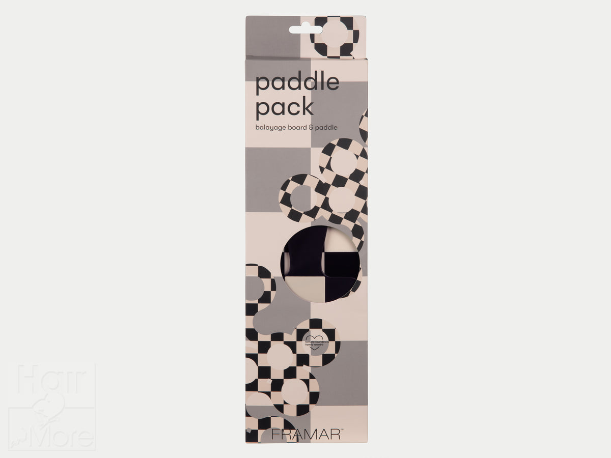 Framar Paddle Pack Balayage Boards 2pk - Checked Out (Black & Cream)