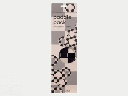 Framar Paddle Pack Balayage Boards 2pk - Checked Out (Black & Cream)
