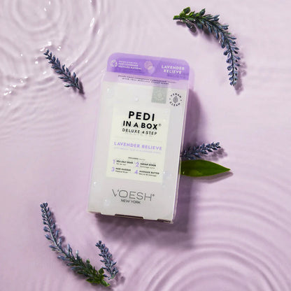 Voesh Pedi in a Box Deluxe 4 Step - Lavender Relieve