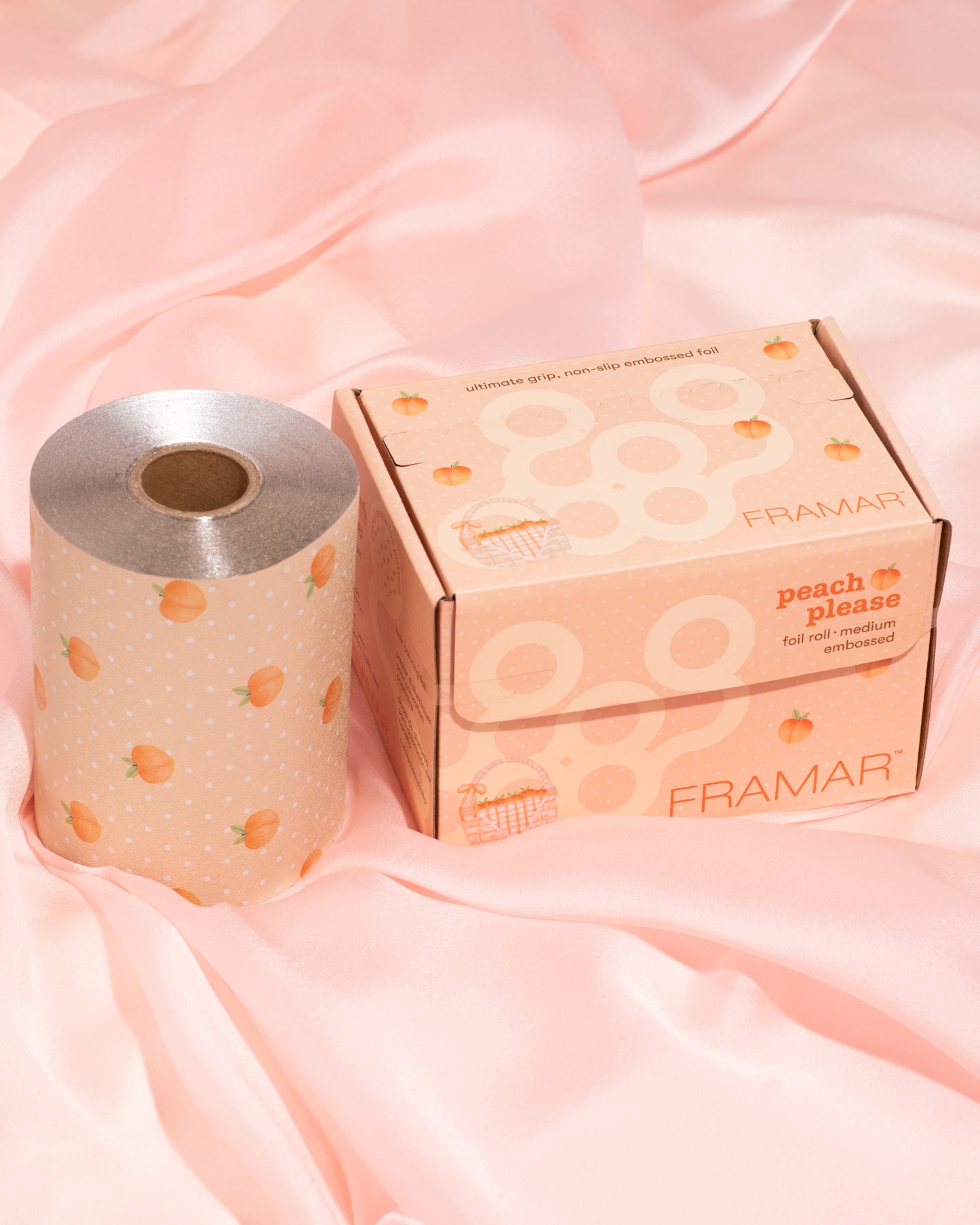 Framar Peach Please Embossed Roll Foil 97.5m (320ft)