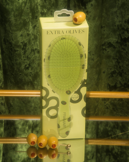 Framar Extra Dirty Detangle Hair Brush - Extra Olives