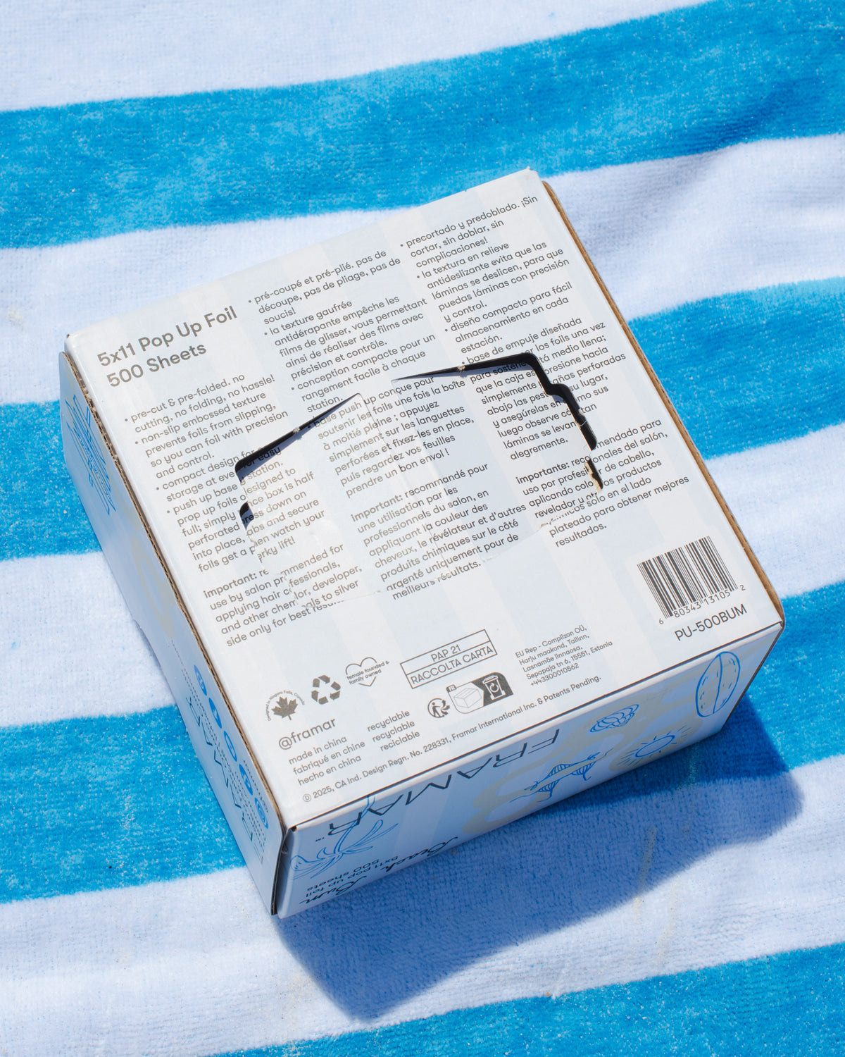 Framar Beach Bum Pop Up Foil (500ct) 127 x 280mm (5x11)