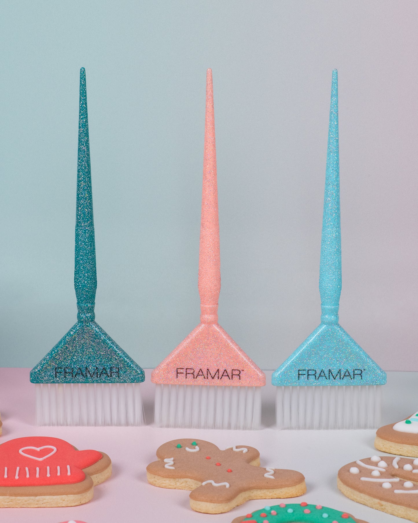 Framar Cookie Cutter Glitter Big Daddy Colour Brush Set 3pc