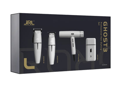 JRL Professional Onyx Ghost Clipper, Trimmer, Shaver & Forte Pro Dryer Quad Kit