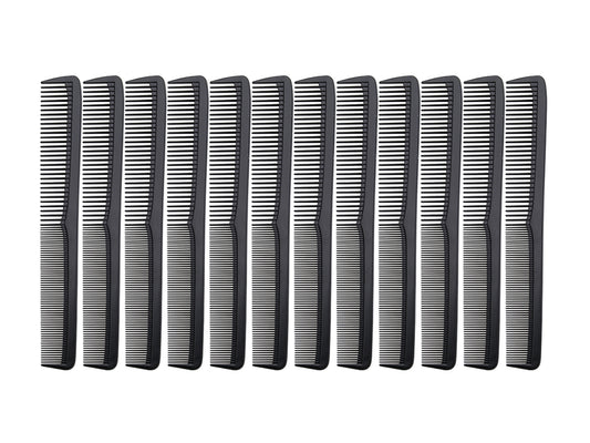 Diane Cutting/Styling Combs 7" - 12 Piece Pack, Diane Hairdressing Combs Bulk Pack, Fromm, Diane By Fromm, Plastic Hairdressing Cutting Combs, NZ Hair Salon Sundries, NZ Professional Salon Supplies, NZ Barber Supplies 