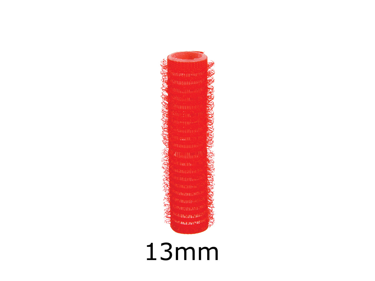Hair Ware Self Grip Velcro Rollers Small Red 13mm 8 Pack, Hair Setting Rollers Small Red 8 Pack, Easy to Use Velcro Hair Rollers, Self Grip Hair Rollers - 13mm, Hair Ware Hair Rollers, Small Hair Setting Rollers, Professional Salon Supplies NZ