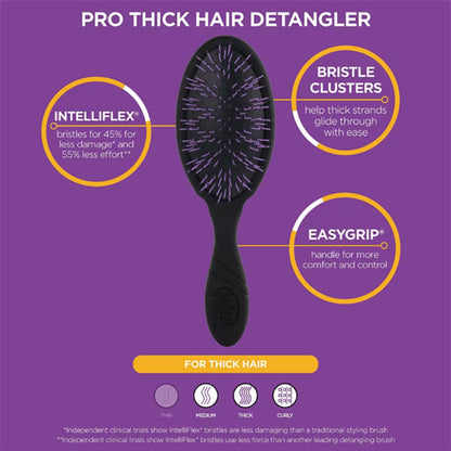 Wet Brush Pro Thick Hair Detangle Brush - Black
