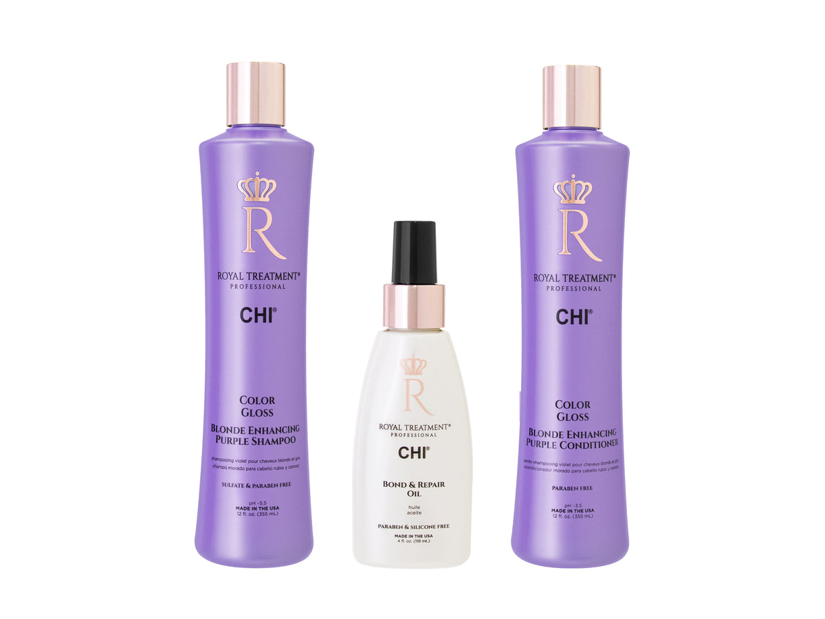 CHI Royal Treatment Professional Blonde Enhancing Essentials 3pc Gift Pack