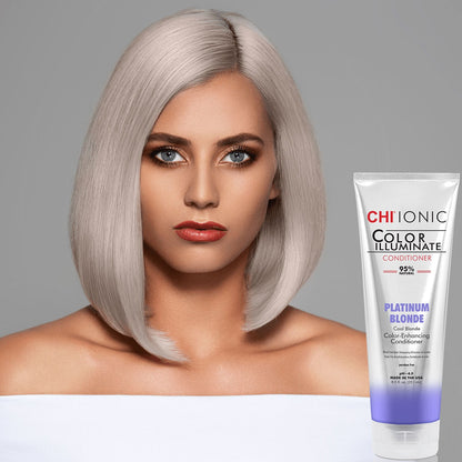 CHI Ionic Color Illuminate Conditioner 251ml - Platinum Blonde