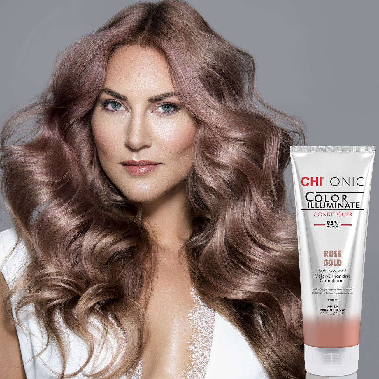 CHI Ionic Color Illuminate Conditioner 251ml - Rose Gold