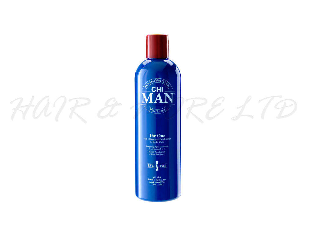 CHI MAN The One 3-in-1 Body Wash, Shampoo & Conditioner 355ml