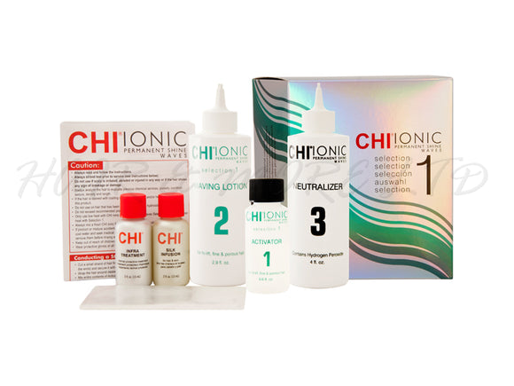 CHI Ionic Permanent Shine Waves Perm Kit #1 - Hi-lifted, Fine & Porous Hair