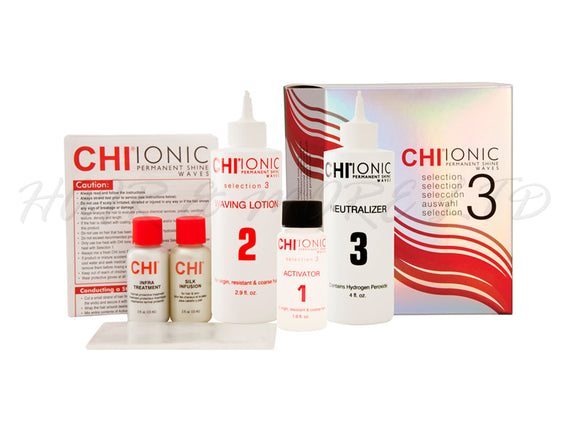 CHI Ionic Permanent Shine Waves Perm Kit #3 - Virgin, Resistant & Course Hair