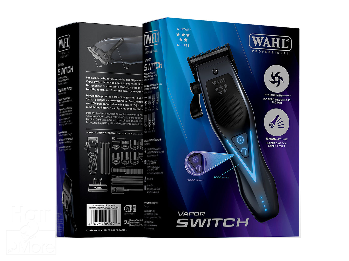WAHL Professional 5 Star Series - Vapor Switch Clipper