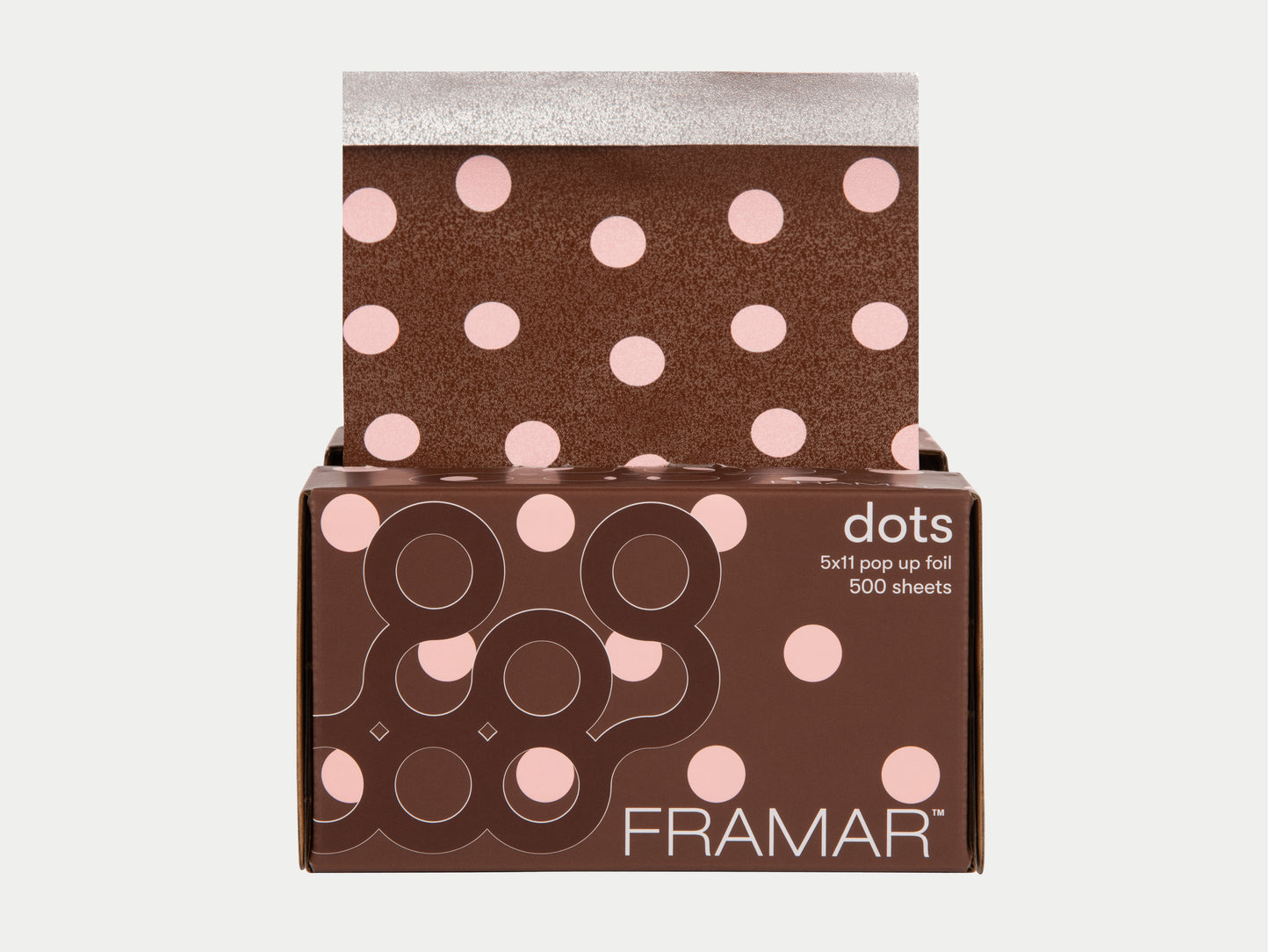 Framar Polka Dots Chocolate Pop Up Foil (500ct) 127 x 280mm (5x11) (12pc CARTON)