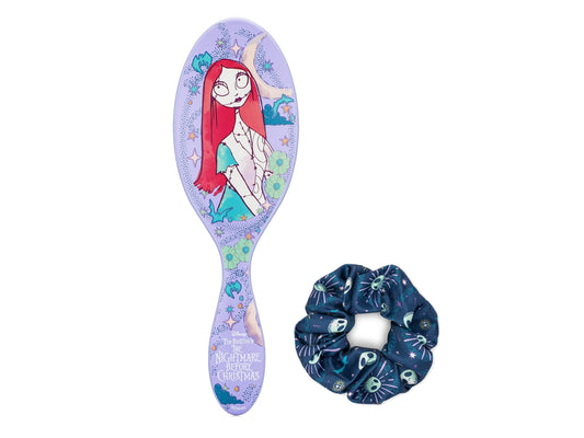 Wet Brush Original Disney Detangler Brush 'Nightmare Before Christmas' Set With Scrunchie - Sally, Wet Brush Detangler Brush For Use On Wet Or Dry Hair, Not For Use With Hair Dryer
