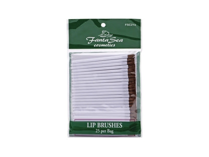 Fanta-Sea Disposable Lip Brushes - White 25 Piece Pack, Ideal For Make Up Artists - Disposable Lipstick Brushes, Disposable Lippy Brushes - Great For Make Up Artists, MUA Tools, Wedding Make Up Essentials, NZ Hair And Beauty Supplies, Professional Salon Supplies NZ