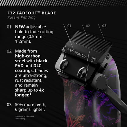 WAHL Professional Vapor Clipper Space Limited Edition + FREE Single Charge Station & LE Vapor Space Cape