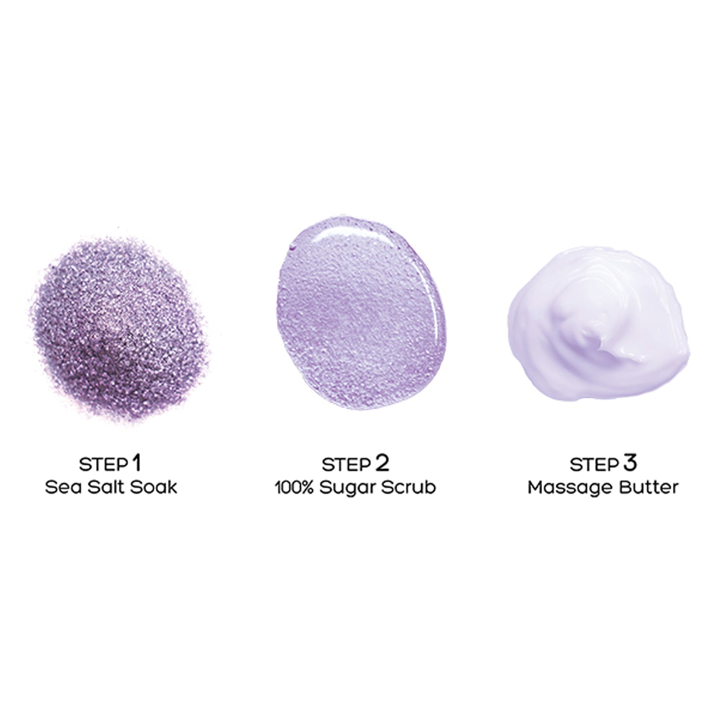 Voesh Pedi in a Box Basic 3 Step - Lavender Relieve