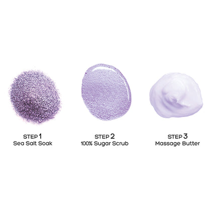 Voesh Pedi in a Box Basic 3 Step - Lavender Relieve