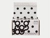 Framar Polka Dots Black & White Pop Up Foil (500ct) 127 x 280mm (5x11) (12pc CARTON)