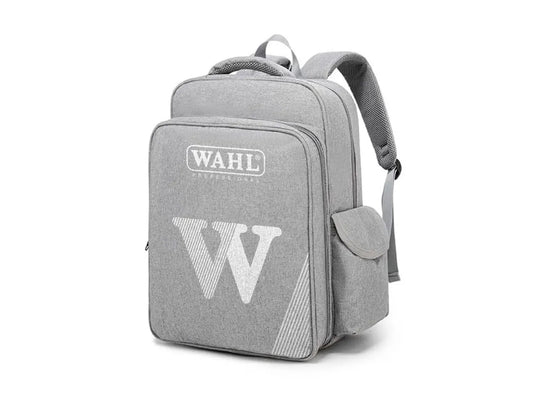 WAHL Barber Backpack, Grey w/White Logo