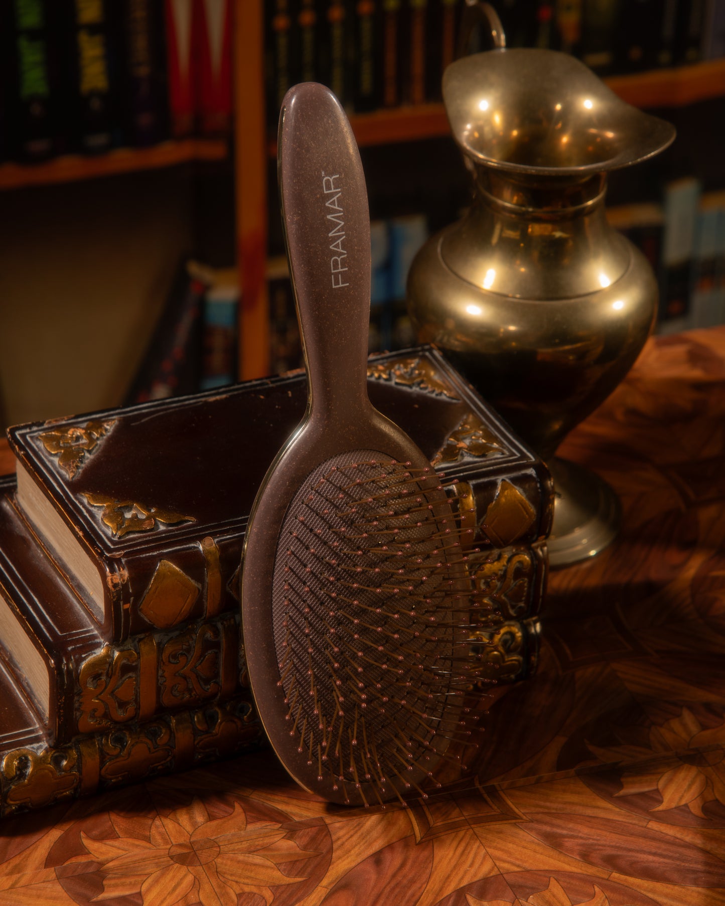 Framar Dark Academia Detangle Brush - Mahogany