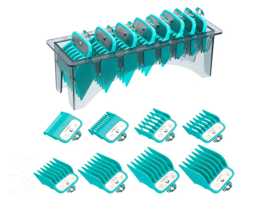 VGR Voyager Professional 8pc Premium Guide Comb Set w/Caddy