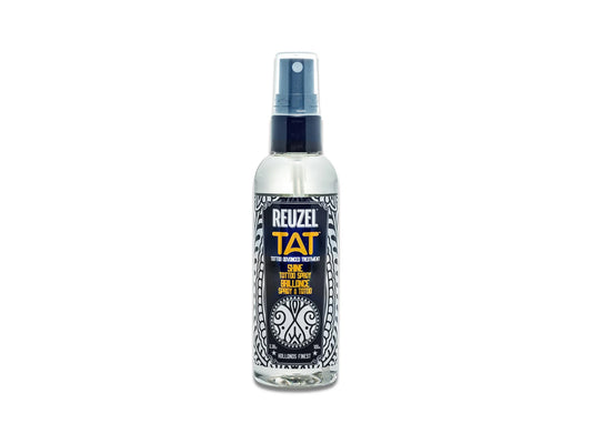 Reuzel Tat Shine Tattoo Spray, Keep Tattoos Vibrant For Longer With Reuzel Tat Tattoo Shine Spray, Shine Spray For Healed Tattoos - Instant Colour Boost + Non Greasy, Tattoo Maintenance, Tattoo Aftercare, Skin Art Care