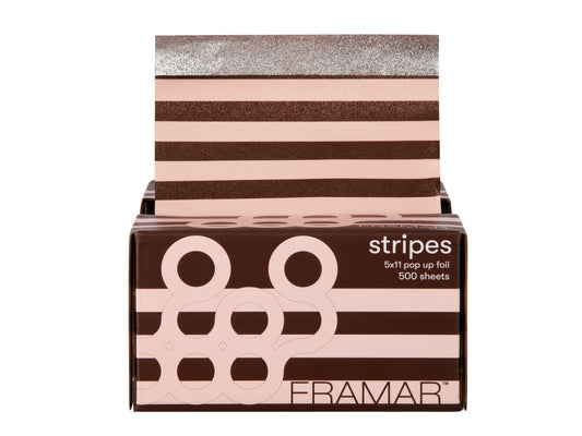 Framar Pink Chocolate Stripes Pop Up Foil (500ct) 127 x 280mm (5x11)