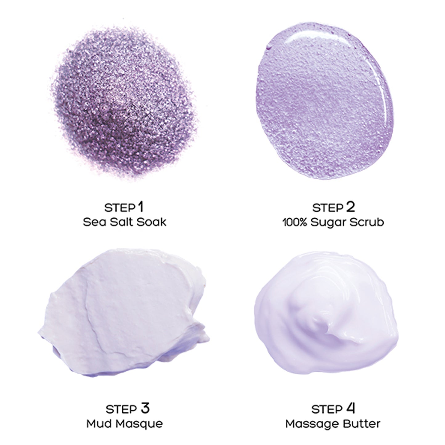 Voesh Pedi in a Box Deluxe 4 Step - Lavender Relieve