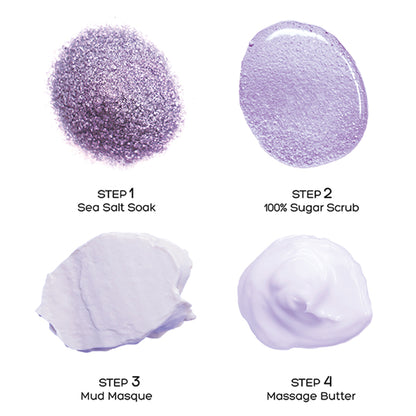 Voesh Pedi in a Box Deluxe 4 Step - Lavender Relieve