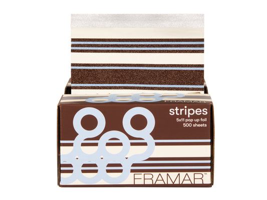 Framar Blue Chocolate Stripes Pop Up Foil (500ct) 127 x 280mm (5x11)