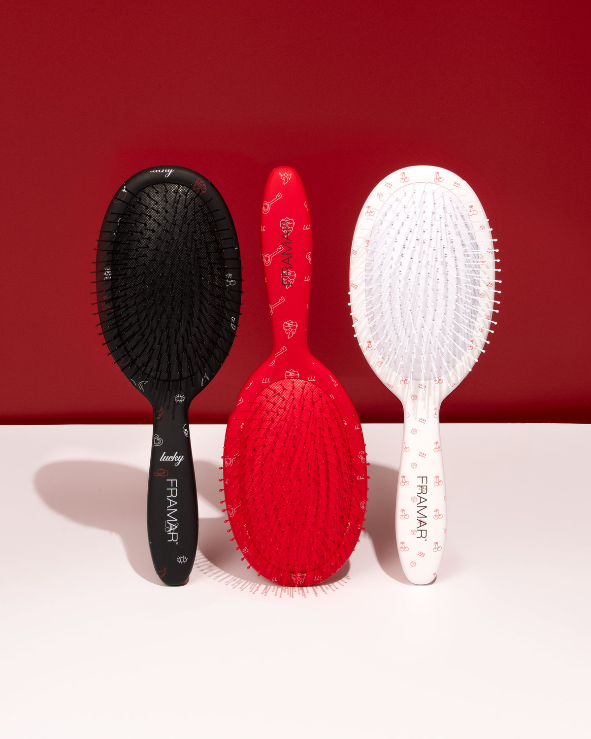 Framar Get Lucky 9PC Detangle Hair Brush Retail Display