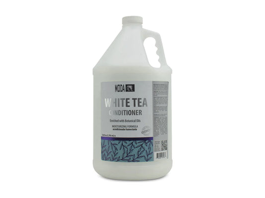 Moda White Tea Conditioner 3.78L (gallon) Bulk Moisturizing Conditioner - Silicon Free + Alcohol Free, Moda Moisturizing Conditioner Silicon - Drying Alcohol Free & Cruelty Free, Bulk Nourishing & Hydrating Conditioner Suitable For Daily Use, Bulk Salon Shampoo Basin Shampoo & Conditioner, Moda Hair Care Made In The USA, NZ Professional Salon Supplies, Hair Products Online