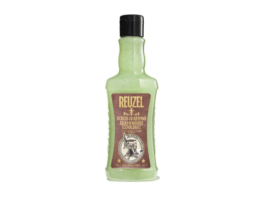 Reuzel Scrub Shampoo 350ml, Clarifying & Exfoliating Mens Shampoo For All Hair Types Ideal For Use 1 - 2 Times A Week, Vegan Shampoo For Removing Build Up Of Oils & Product With Witch Hazel + Nettle Leaf + Rosemary + Horsetail Root, Reuzel - Hollands Finest, Reuzel Barber Products,  Reuzel Stockist NZ, Professional Salon Supplies NZ, Barber Supplies NZ 