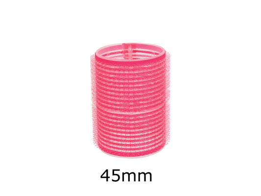 Hair Ware Self Grip Velcro Rollers Medium Fuschia 45mm 3 Pack, Hair Setting Rollers Medium Pink 3 Pack, Easy to Use Velcro Hair Rollers, Self Grip Hair Rollers - 45mm, Hair Ware Hair Rollers, Medium Hair Setting Rollers, Professional Salon Supplies NZ