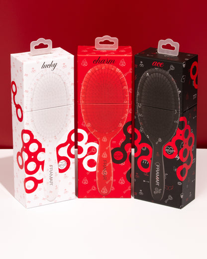 Framar Get Lucky 9PC Detangle Hair Brush Retail Display