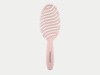 Framar Champagne Flex Hair Brush, Great For Detangling Curly Hair & Kids Hair